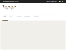Tablet Screenshot of cave-talmard.com